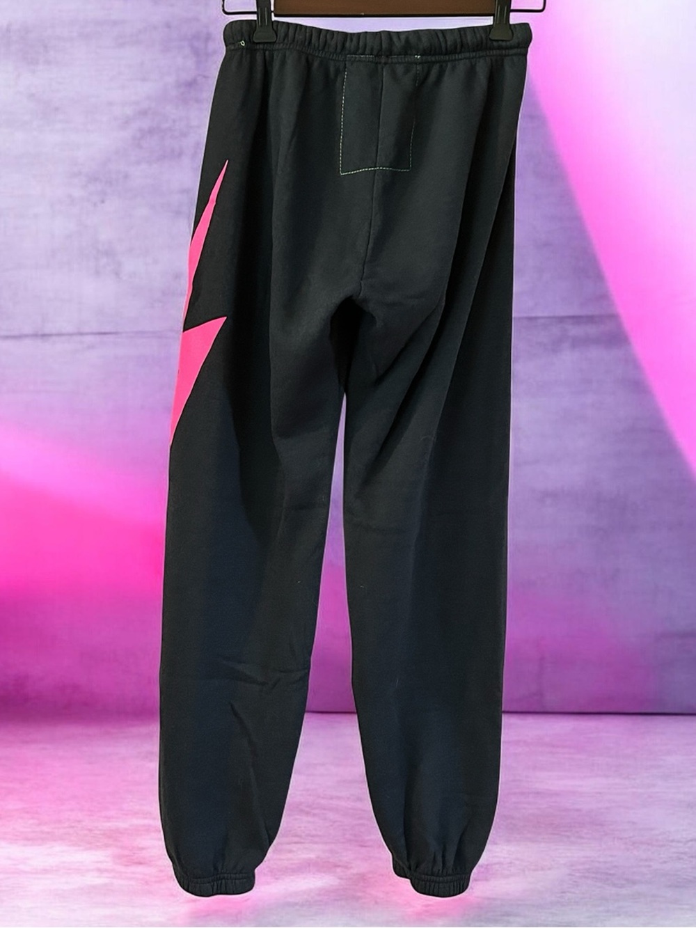 Aviator Nation BOLT SWEATPANTS - DARK CHARCOAL// NEON PINK. Women’s Medium - Picture 3 of 8